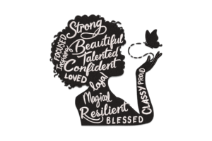 Afro Woman Empowerment Embroidery Design