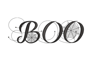 BOO Halloween Embroidery Design