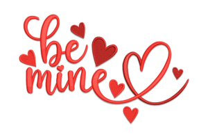 Be Mine Embroidery Design Pattern