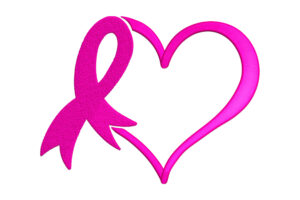 Breast Cancer Awareness Ribbon Heart Embroidery Design