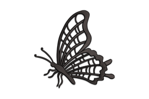Butterfly Outline Embroidery Design