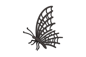 Butterfly Outline Embroidery Design File