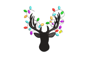 Christmas Deer Embroidery Design