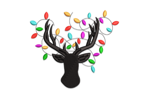 Christmas Reindeer Machine Embroidery Design