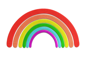 Colorful Rainbow Embroidery Design