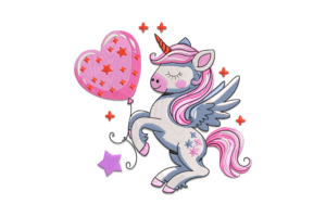 Cute Unicorn Embroidery Design