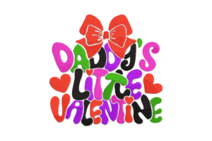 Daddy’s Little Valentine Embroidery Design