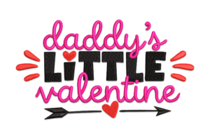 Daddy’s Little Valentine Machine Embroidery Design