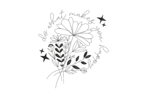 Do What Makes You Happy Embroidery Design