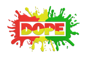 Dope Afro Splash Embroidery Design