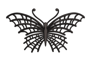 Elegant Butterfly Embroidery Design