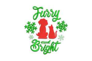 Furry and Bright Embroidery Design