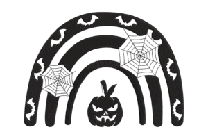 Halloween Rainbow Embroidery Design