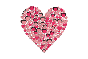 Heart Cluster Embroidery Design File