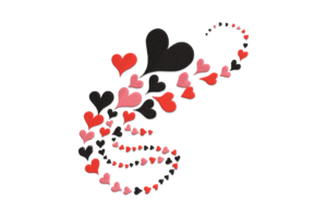 Heart Swirl Embroidery Design