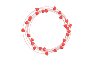 Heart Wreath Frame Embroidery Design