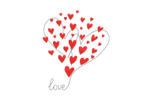 Heartstrings Love Embroidery Design