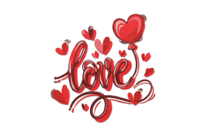 Love Balloon Embroidery Design