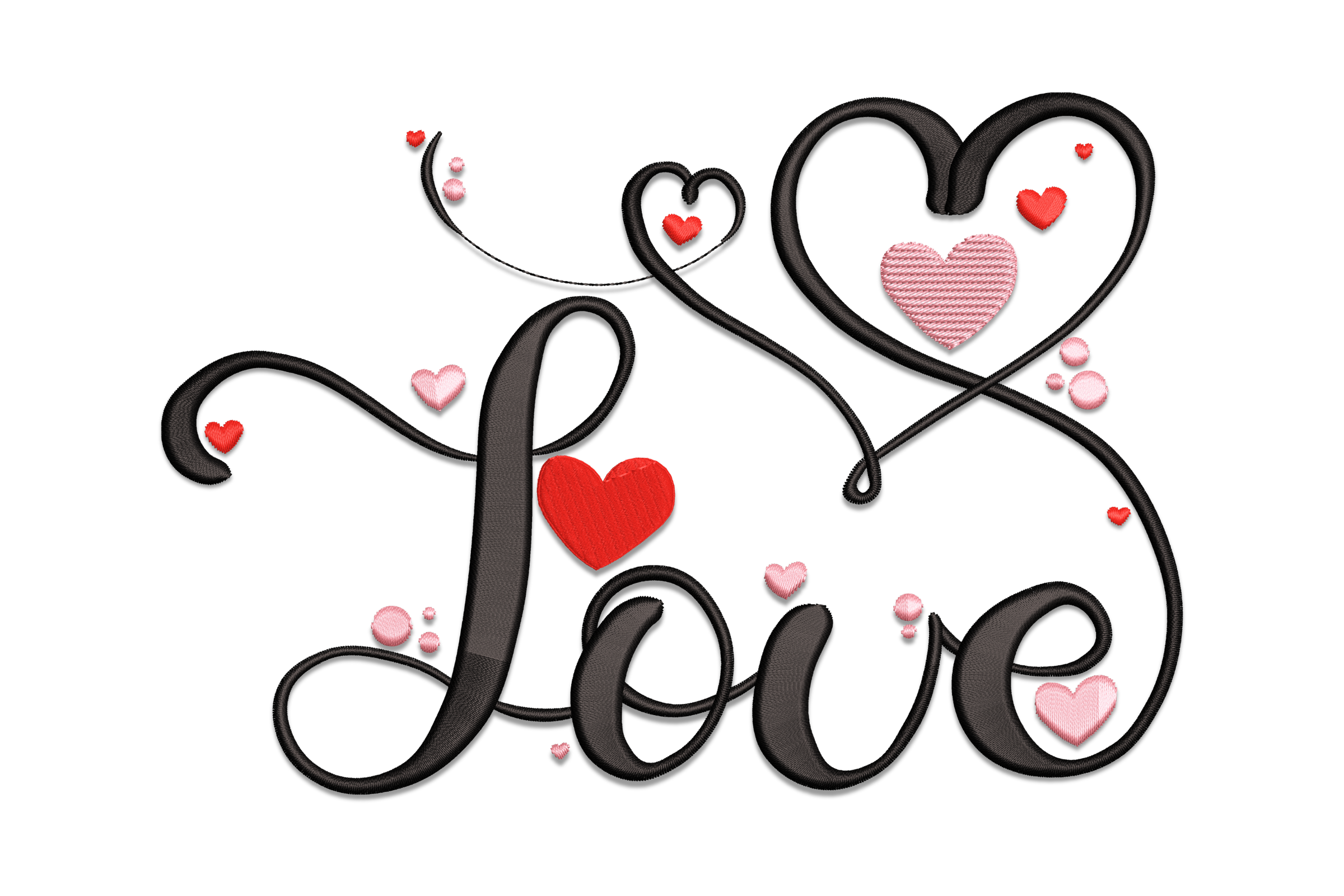 Love Embroidery Design