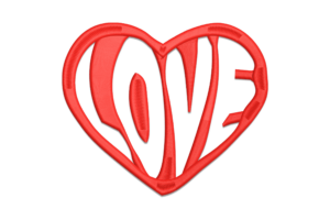 Love Heart Embroidery Design