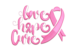 Love Hope Cure Embroidery Design