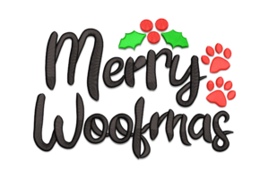 Merry Woofmas Embroidery Design