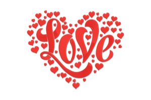 Love Heart Embroidery Design