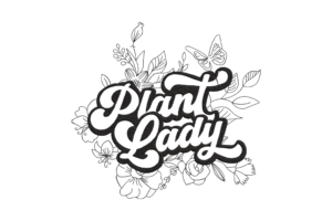Plant Lady Embroidery Design