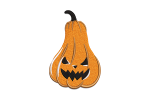 Pumpkin Jack-o'-Lantern Embroidery Design