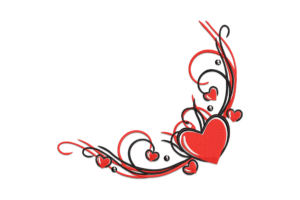 Romantic Swirl Heart Embroidery Design