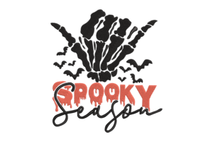 Spooky Season Skeleton Hand Embroidery Design