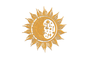 Sun & Moon Embroidery Design