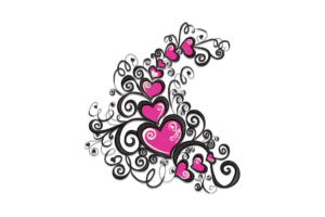 Swirl Heart Embroidery Design