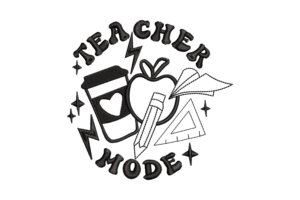 Teacher Mode Embroidery Design