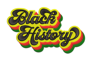 Vibrant Black History Embroidery Design
