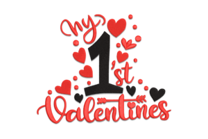 My First Valentine's Embroidery Design