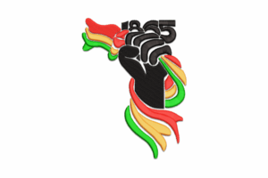 1865 Fist Power Embroidery Design