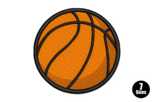 Basketball Embroidery Design