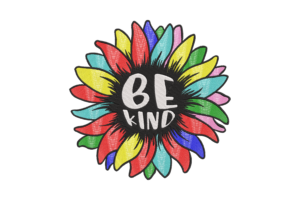 Be Kind Sunflower Embroidery Design