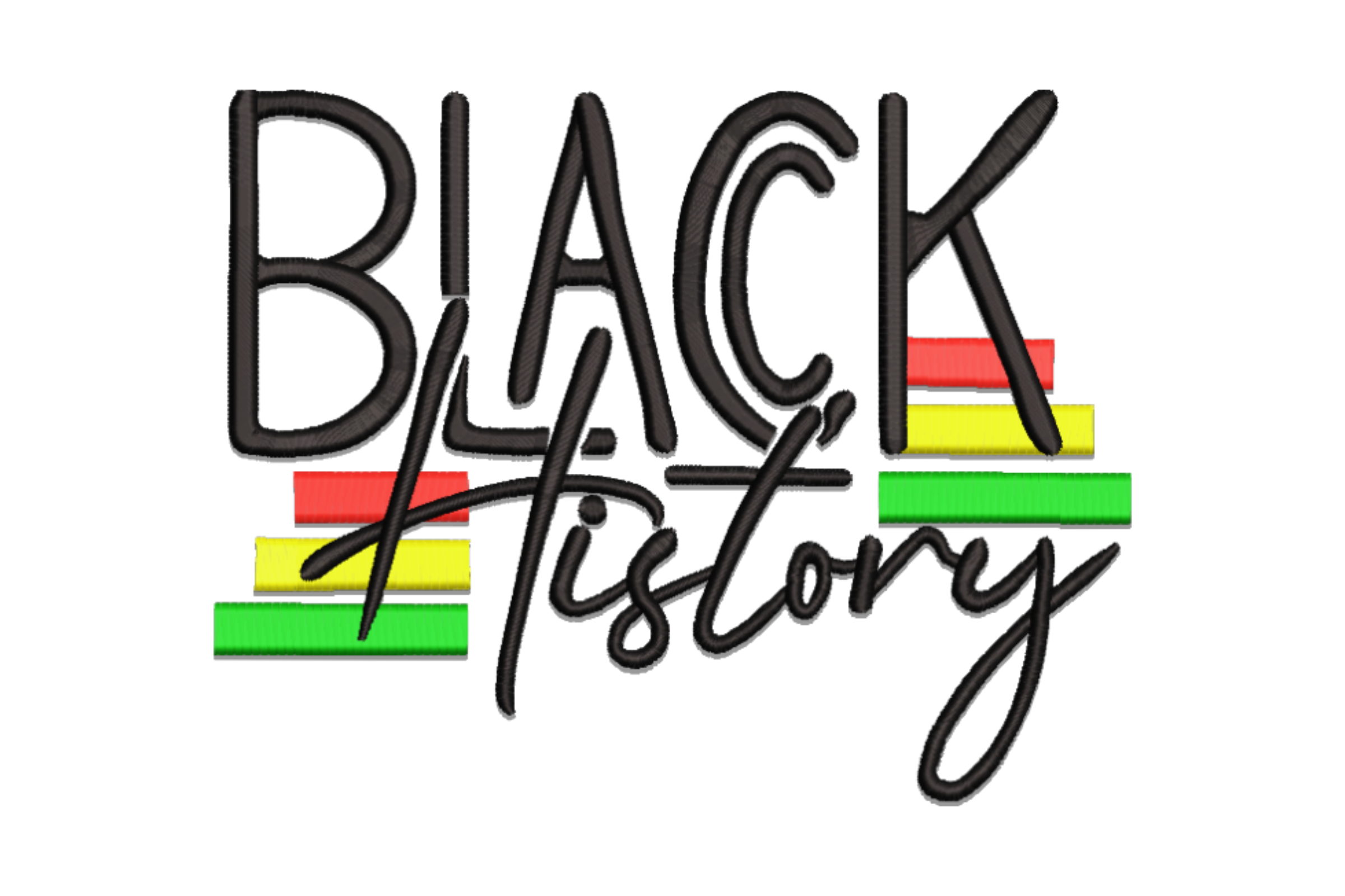 Black History Machine Embroidery Design