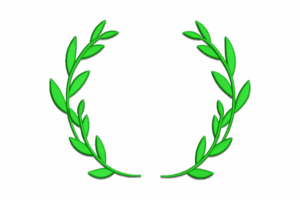 Botanical Green Laurel Wreath Embroidery Design
