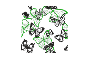 Butterfly Pattern Embroidery Design