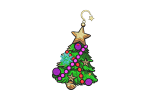 Christmas Tree Ornament Embroidery Design