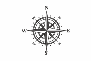 Compass Rose Machine Embroidery Design