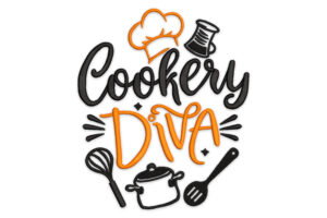 Cookery Diva Embroidery Design