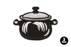 Cooking Pot Embroidery Design