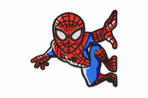 Crouching Spider-Man Embroidery Design