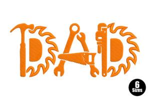 Dad Tools Embroidery Design