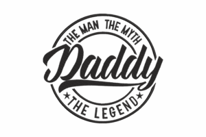 Daddy The Man The Myth The Legend Embroidery Design