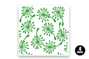Dandelion Burst Pattern Embroidery Design